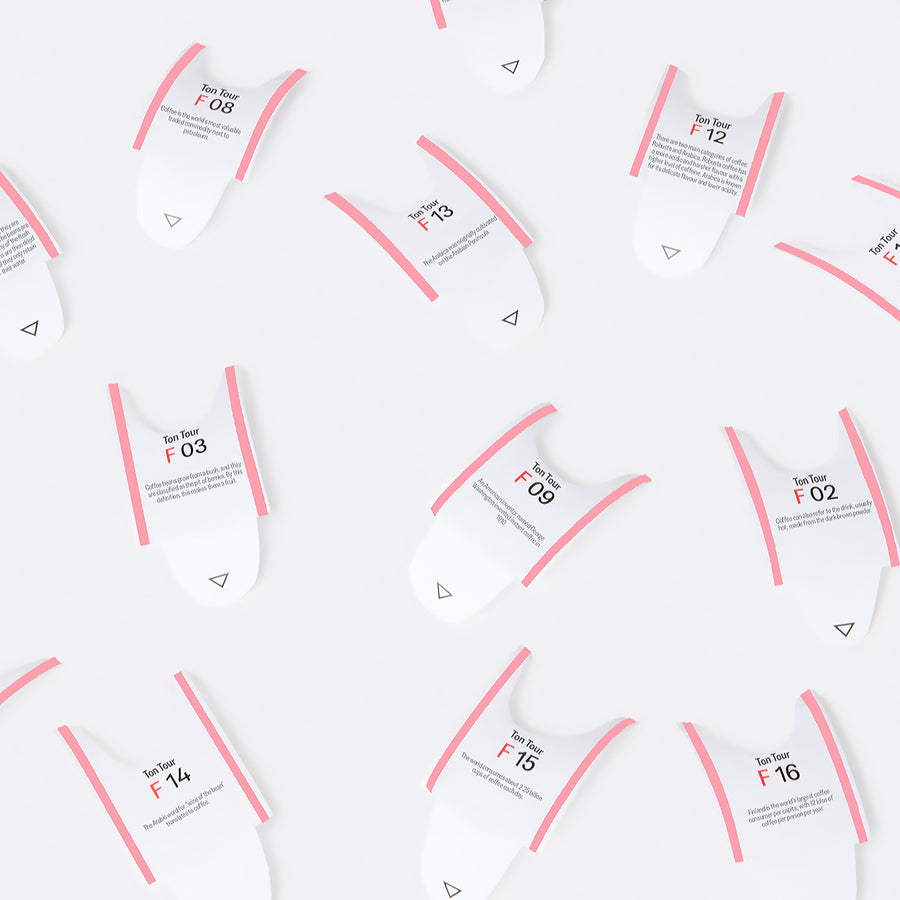 Couverture du livre avec illustrations de grains de café