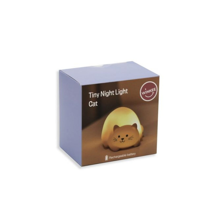 Mini veilleuse en forme de chat avec texture douce au toucher