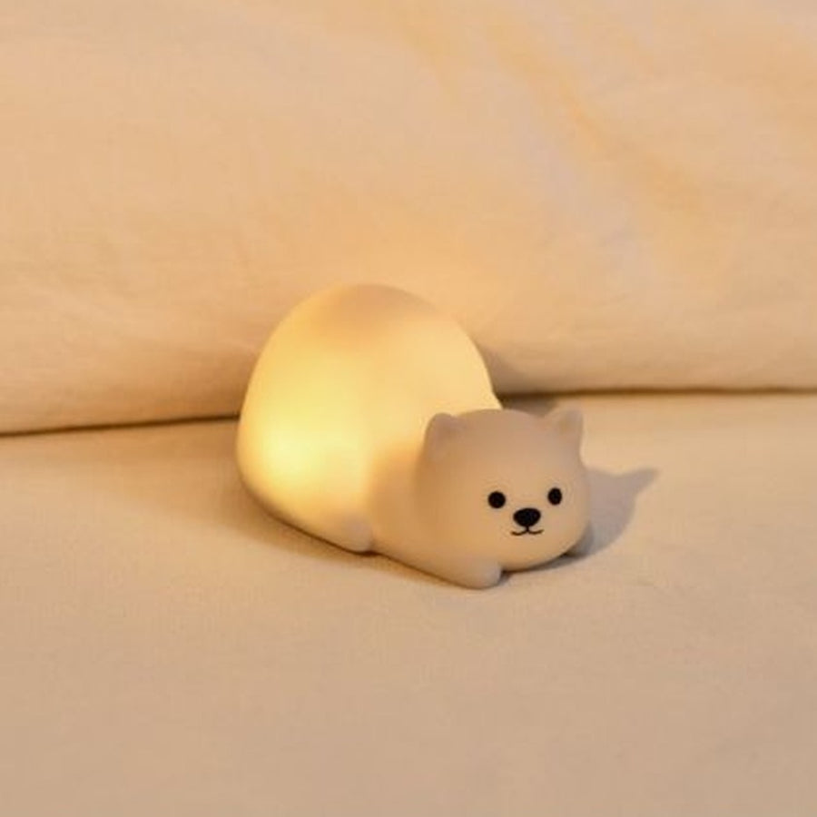 Mini veilleuse en forme de chat, douce au toucher, éclairage apaisant