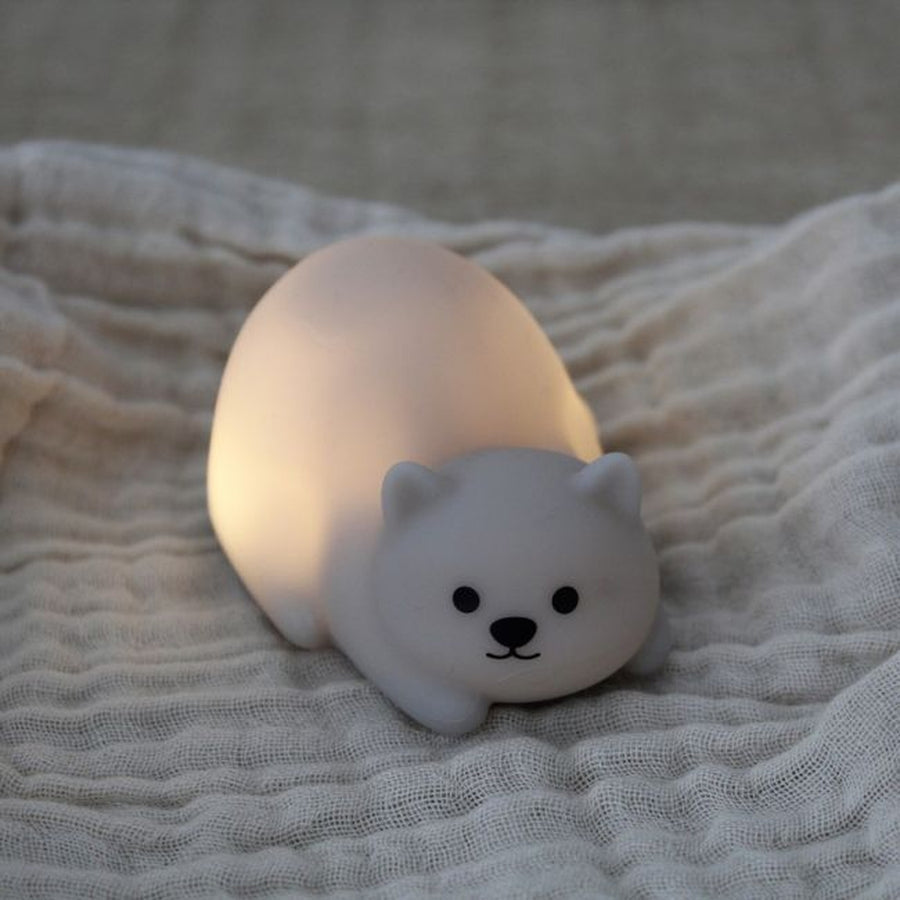 Mini veilleuse en forme de chat, douce au toucher et lumineuse
