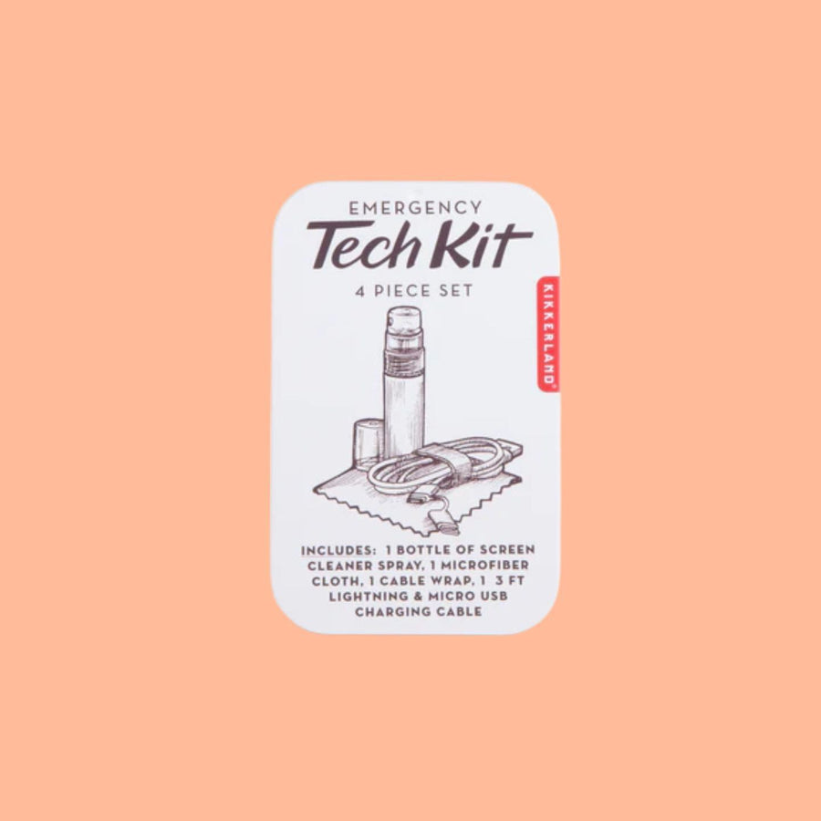 Kit de secours pour téléphone avec câble USB et chiffon microfibre