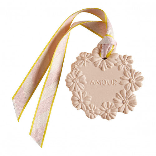 Coffret parfum d'ambiance avec décor fleuri en plâtre