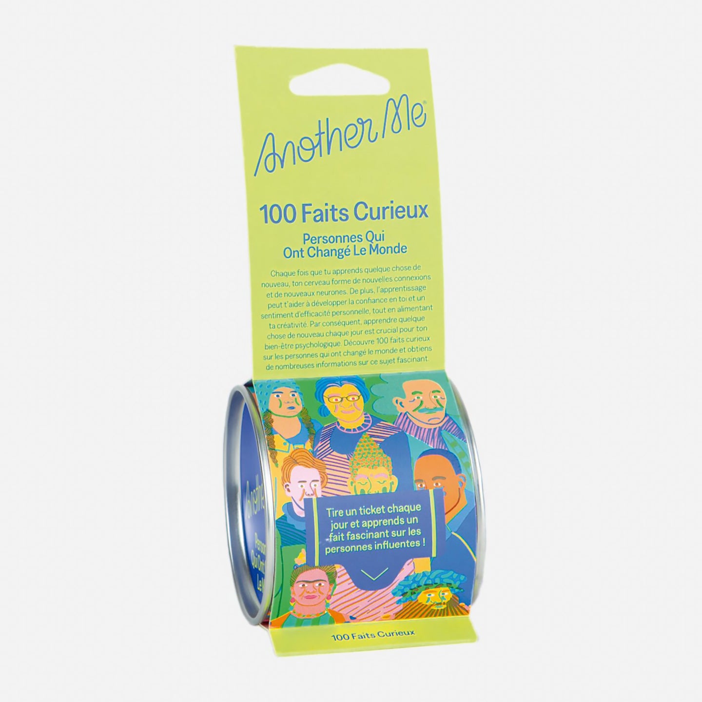 Couverture du livre avec des illustrations de personnalités célèbres.