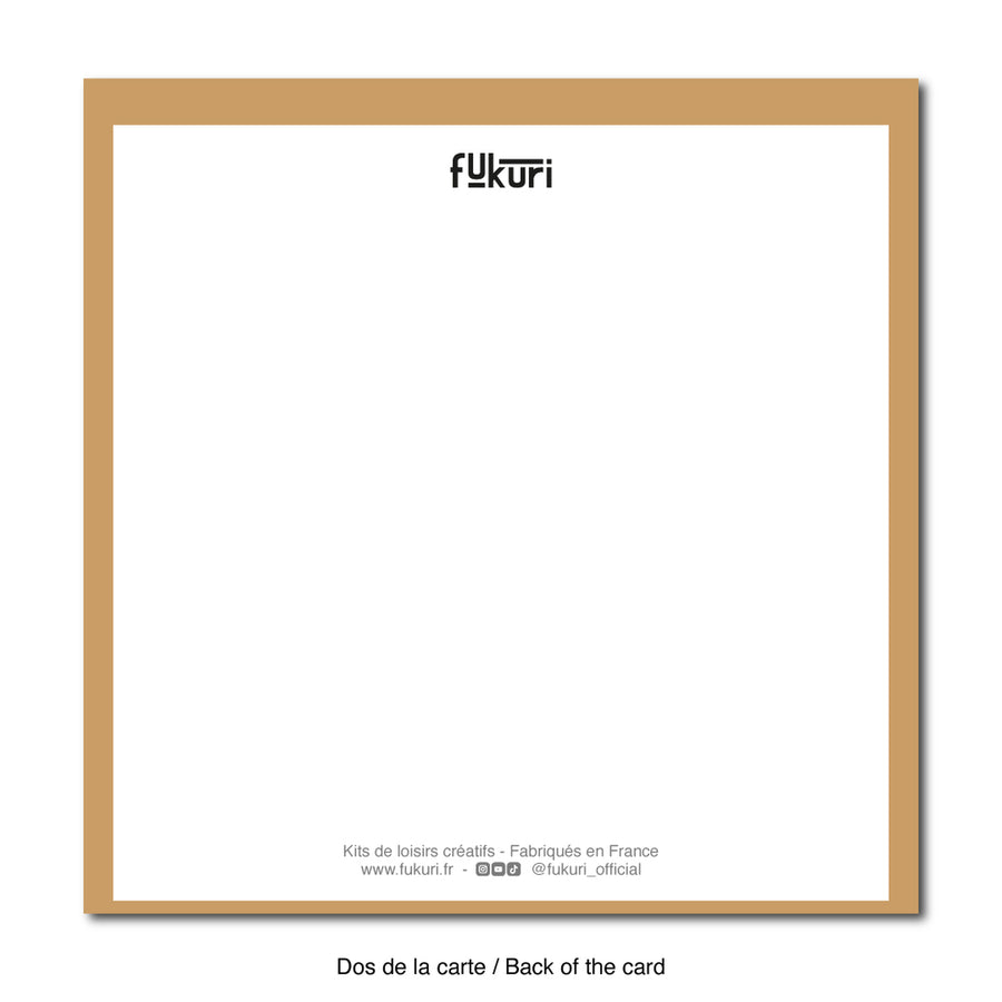 Vue arrière de la carte créative à colorier 'OKLM