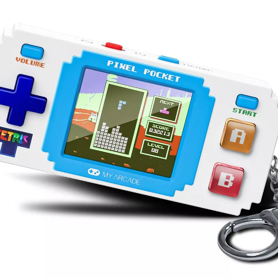 Mini console Tetris en porte-clé avec écran rétro éclairé