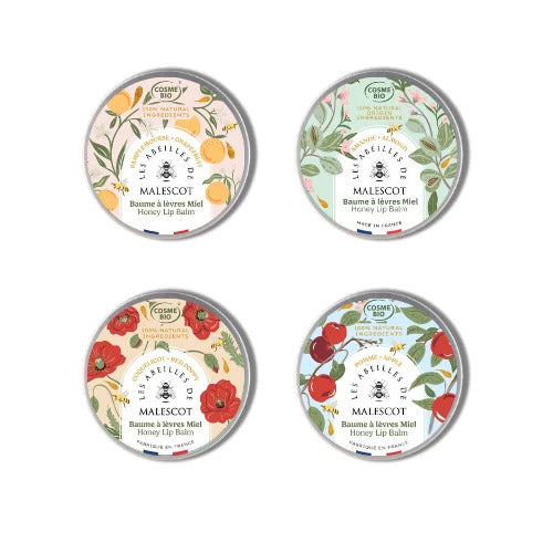 Baume à lèvres Amande avec texture crémeuse et pot en verre