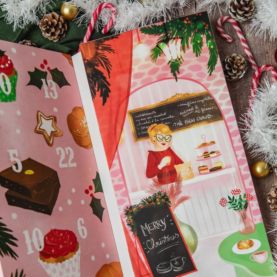 Calendrier de l'Avent avec sachets de thé en forme de trésors