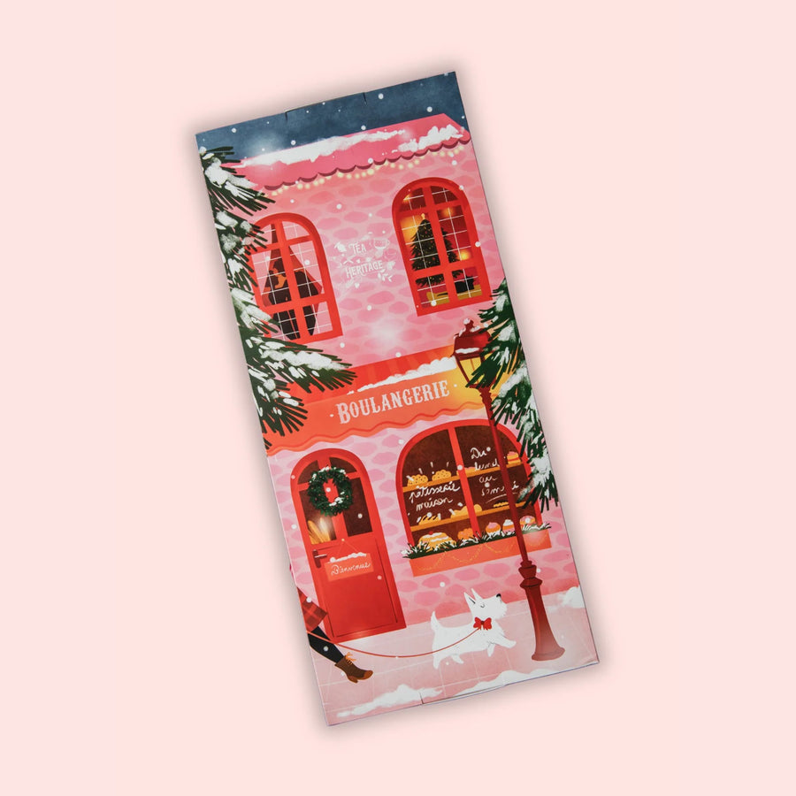 Calendrier de l'Avent avec sachets de thé en forme de trésors