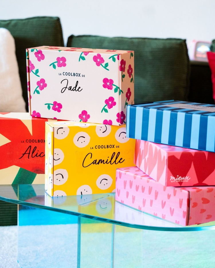Coffret coolbox avec motif coloré et personnalisation possible