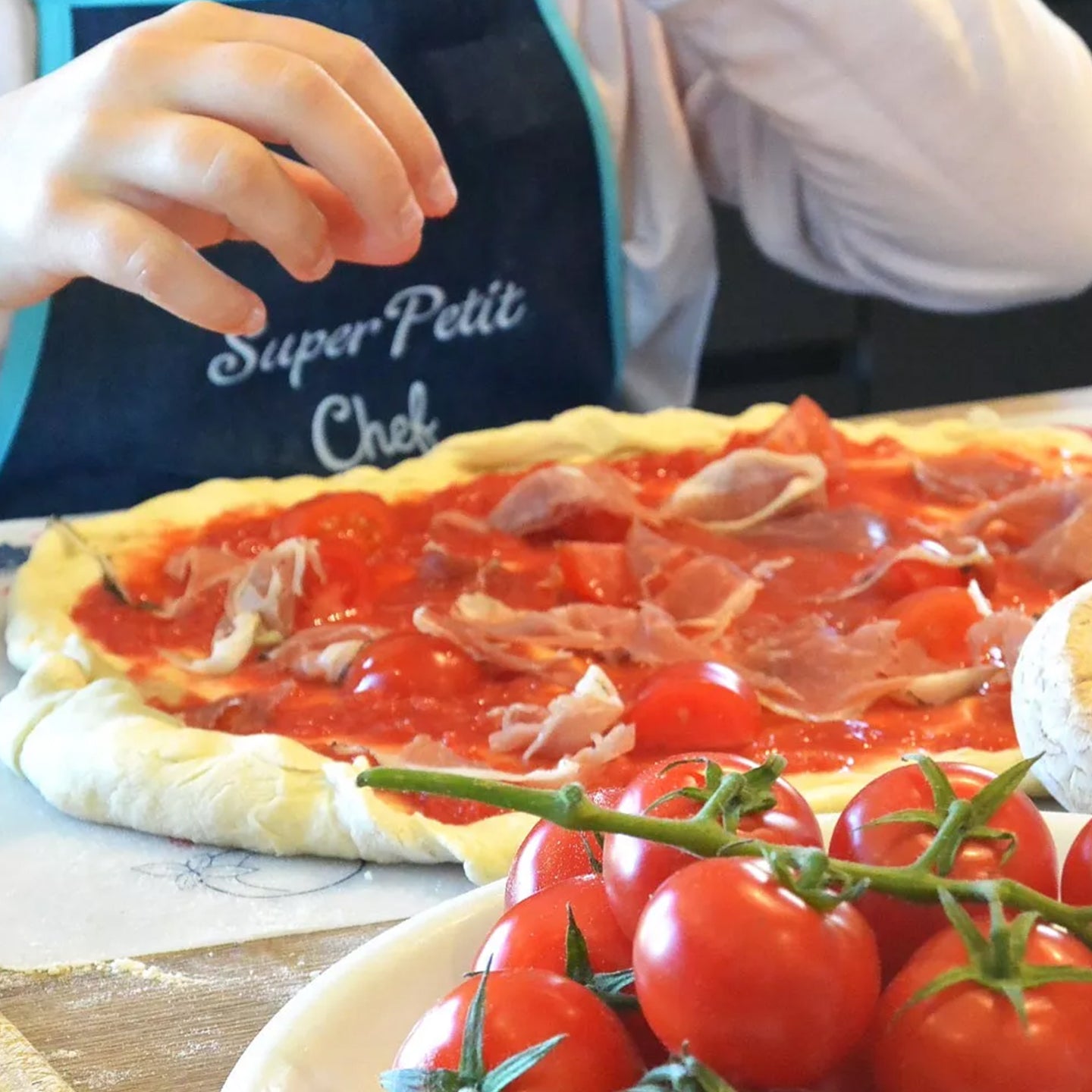 Kit de cuisine pizza pour enfants avec accessoires en silicone