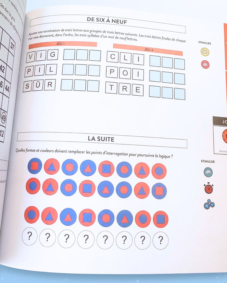 Couverture du livre sur l'entraînement cérébral, vue de face