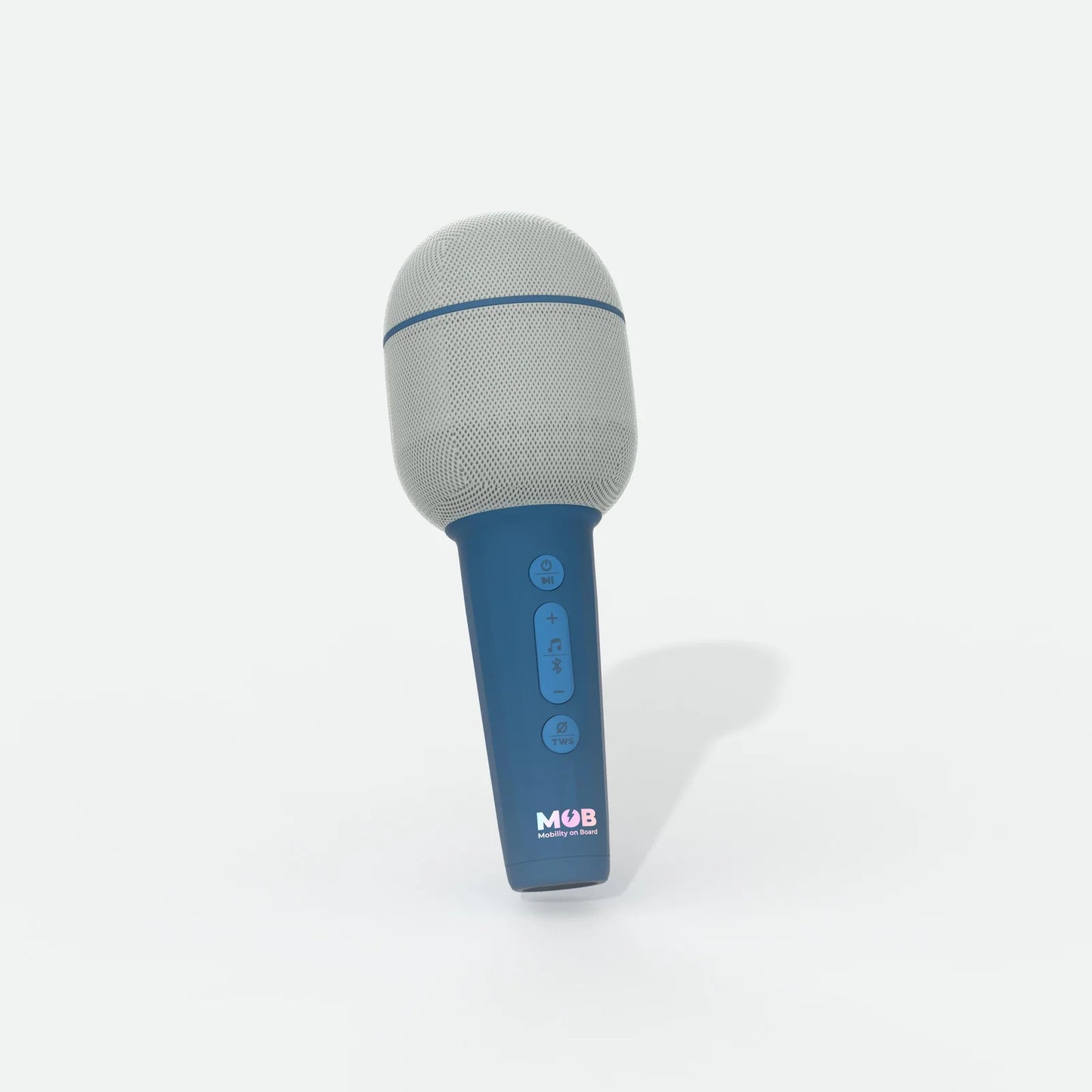 Micro Groovy sans fil, vue de côté avec finition bleue