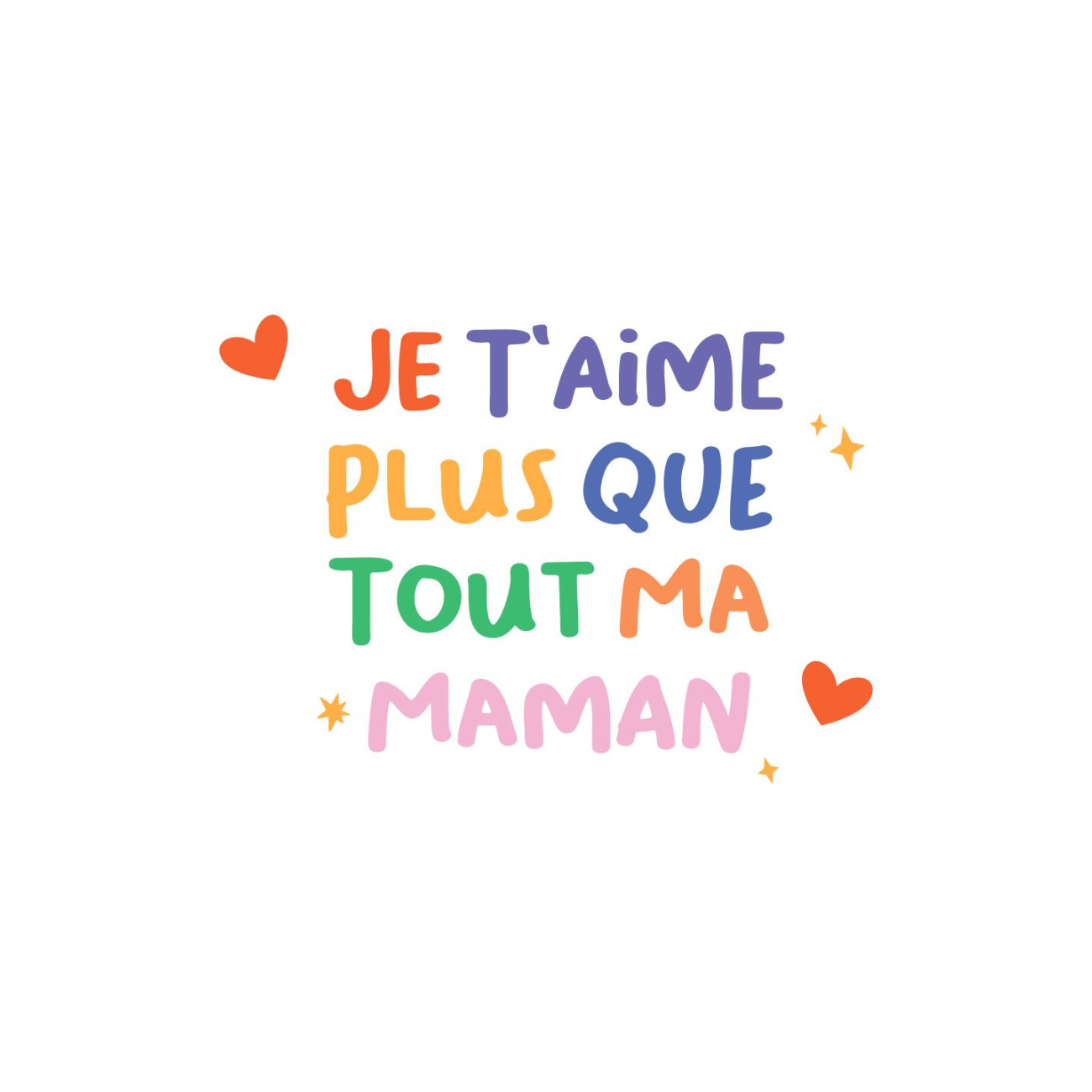 Mug avec inscription affectueuse pour maman, design coloré.