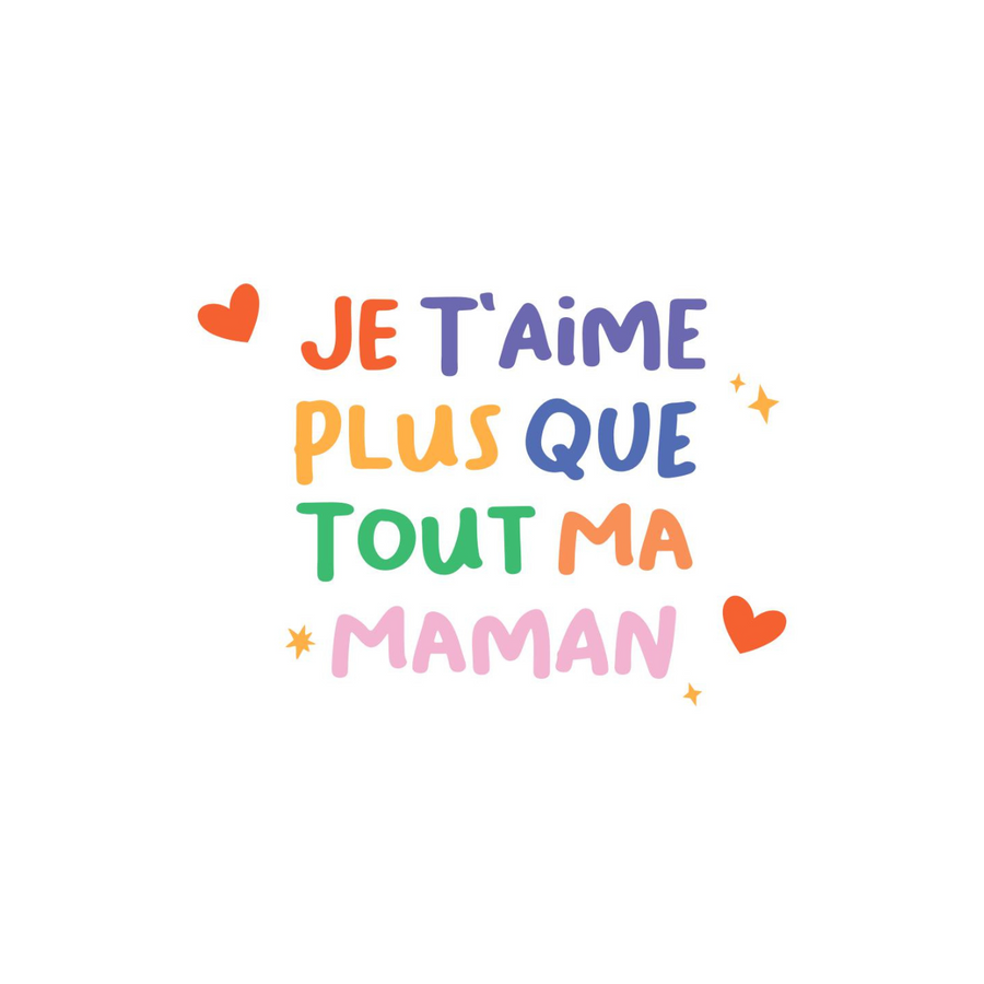 Mug avec inscription affectueuse pour maman, design coloré.