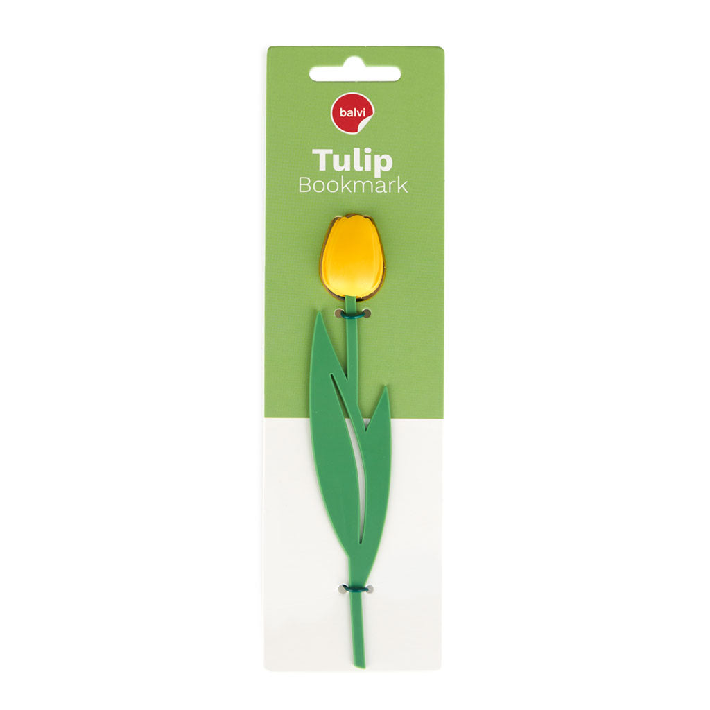 Marque-page en forme de tulipe avec détails en relief