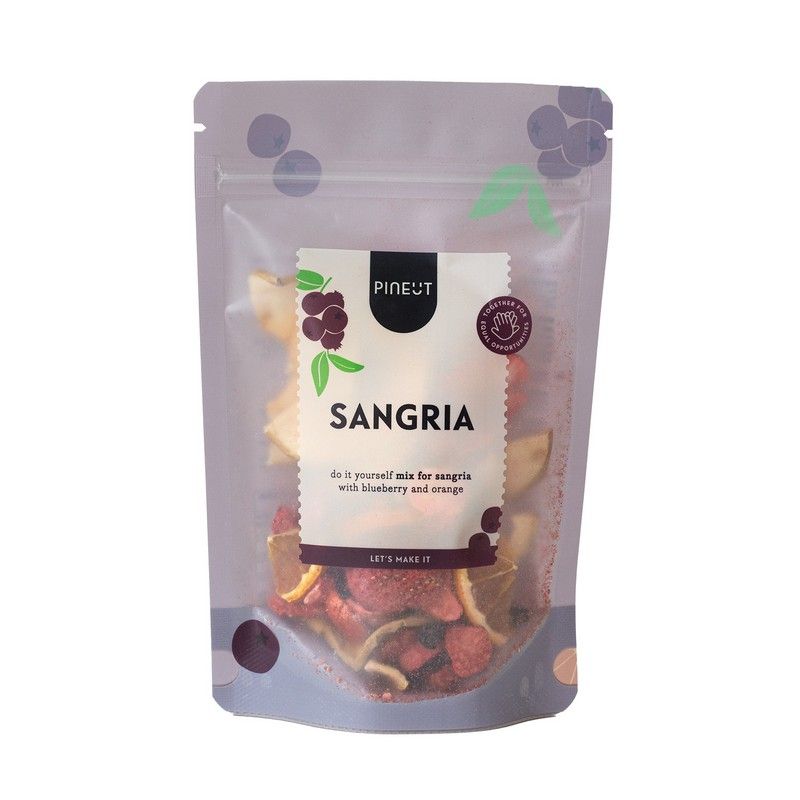 Mélange pour Sangria avec fruits secs en sachet transparent