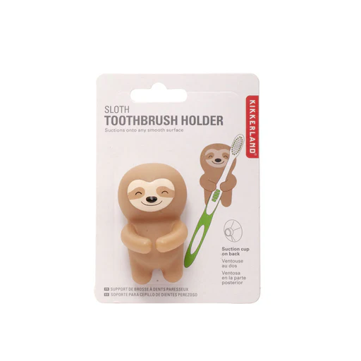 Porte brosse à dents en forme de paresseux suspendu