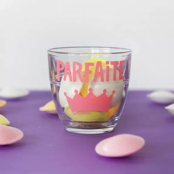 Verre Duralex Parfaite avec message flatteur en relief