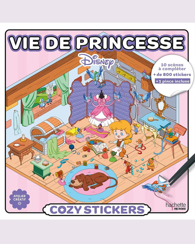Stickers Disney avec Aurore et Philippe sur fond pastel