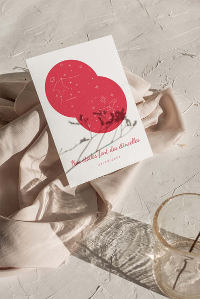 Affiche signe du zodiaque à personnaliser - Mieux Que Des Fleurs