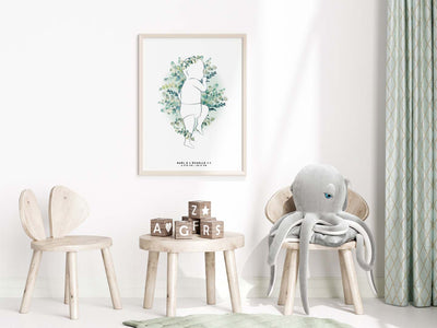 Affiche de naissance à personnaliser - Mieux Que Des Fleurs