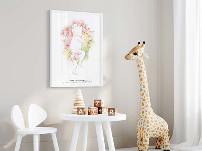 Affiche de naissance à personnaliser - Mieux Que Des Fleurs