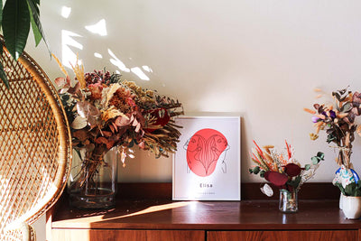 Affiche signe astrologique à personnaliser - Mieux Que Des Fleurs