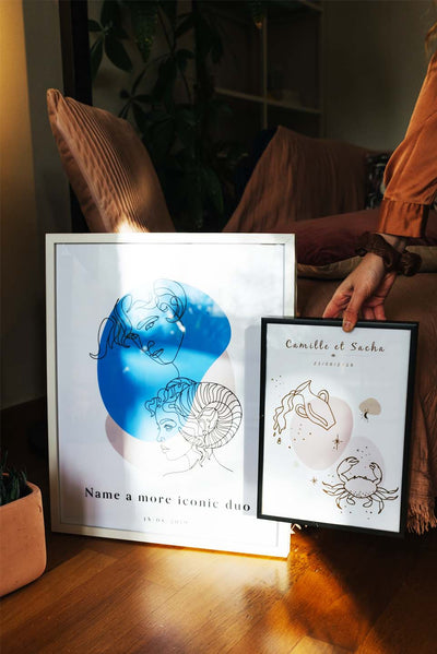 Affiche signe astrologique à personnaliser - Mieux Que Des Fleurs