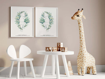 Affiche de naissance à personnaliser - Mieux Que Des Fleurs