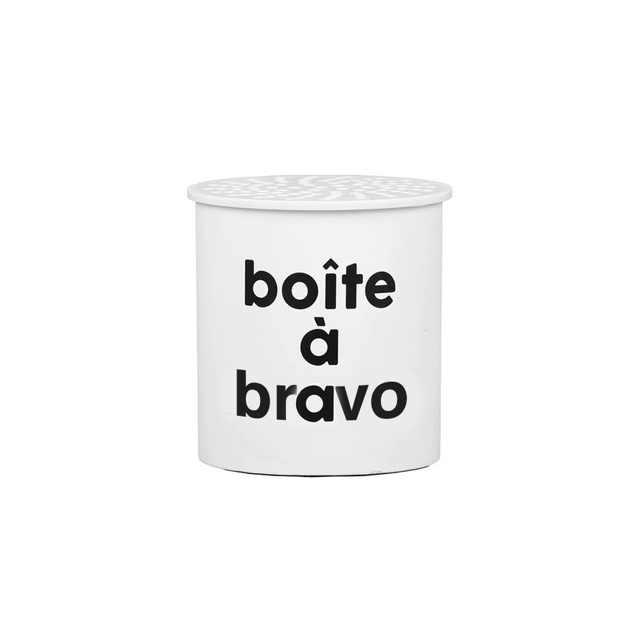 Boîte à bravo avec motif coloré et design ludique