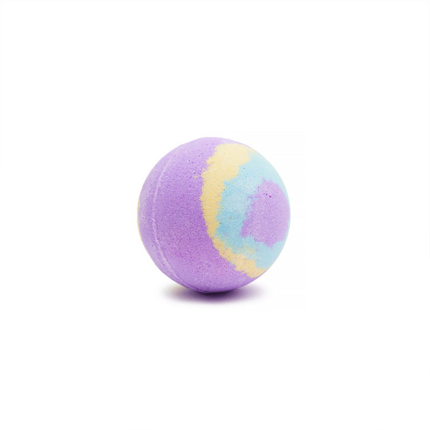 Bombe de bain Galaxy avec des étoiles et des couleurs vives.