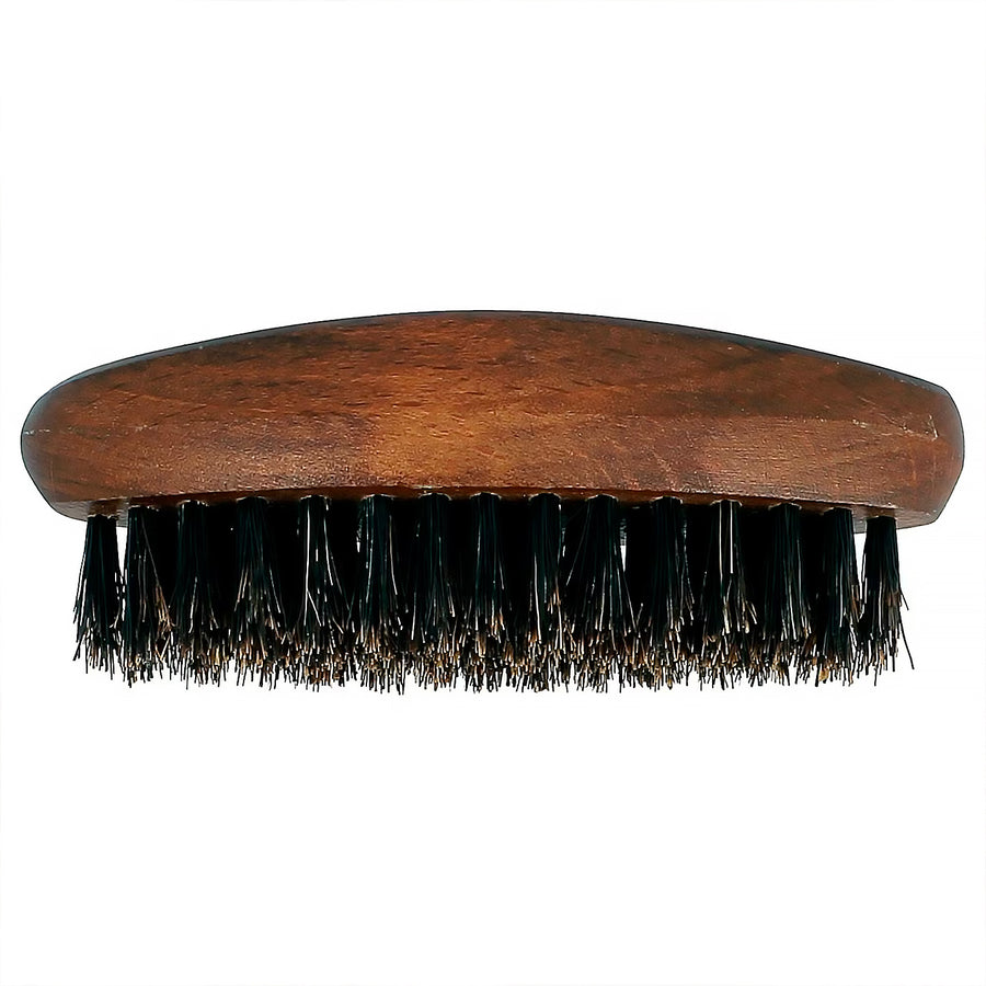 Brosse à barbe en bois avec poils en sanglier et nylon