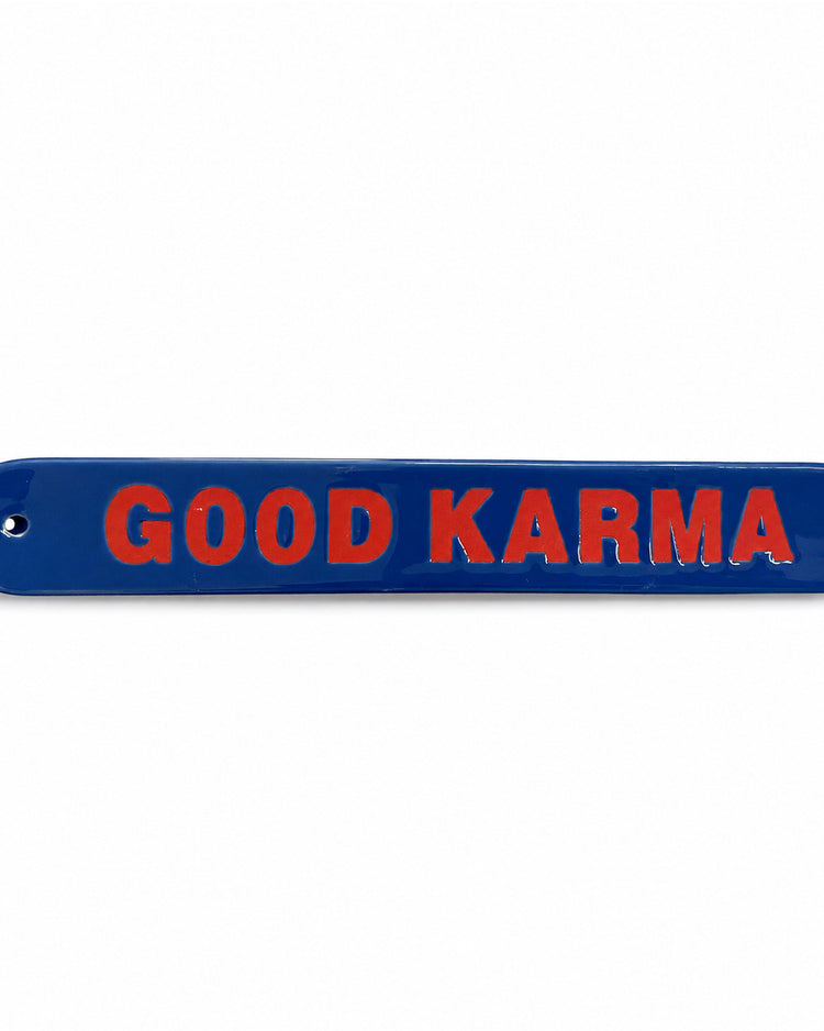 Brûle-encens Good Karma avec motifs colorés et design allongé