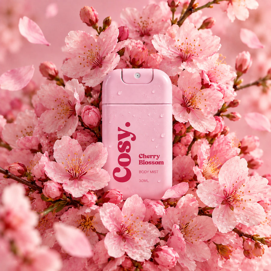 Brume corporelle Fleur de cerisier avec vaporisateur élégant
