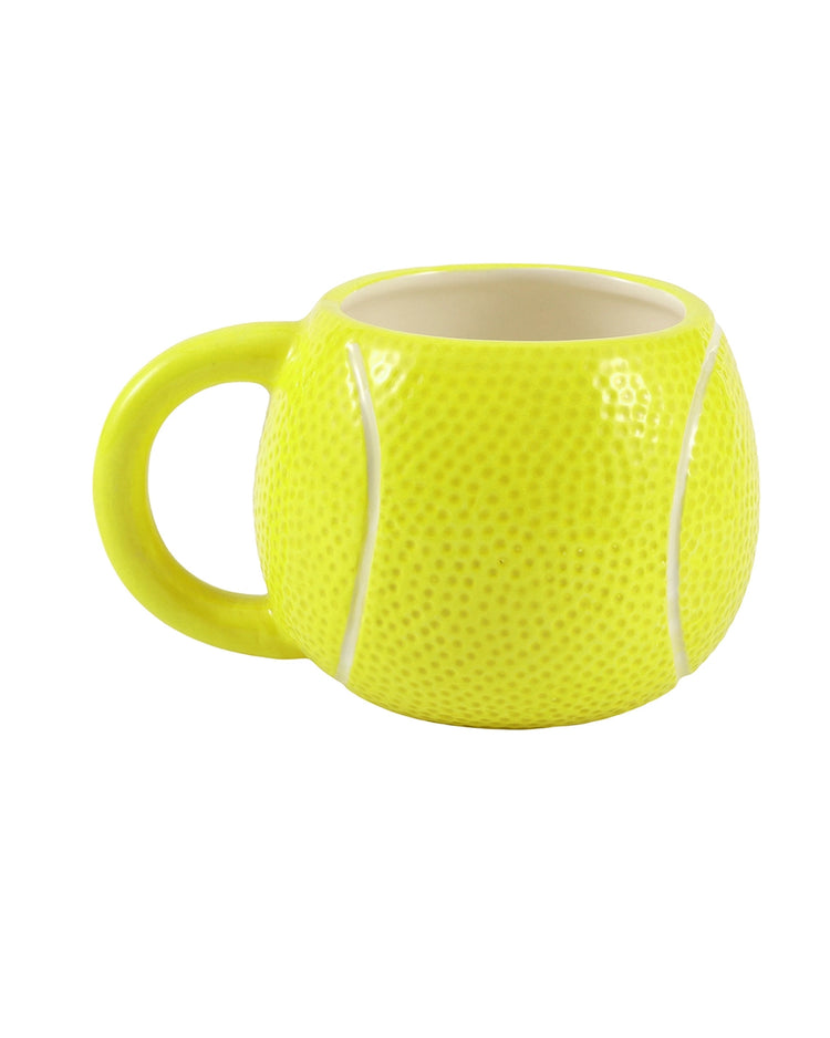 Mug Tennis avec motif de raquette sur fond blanc