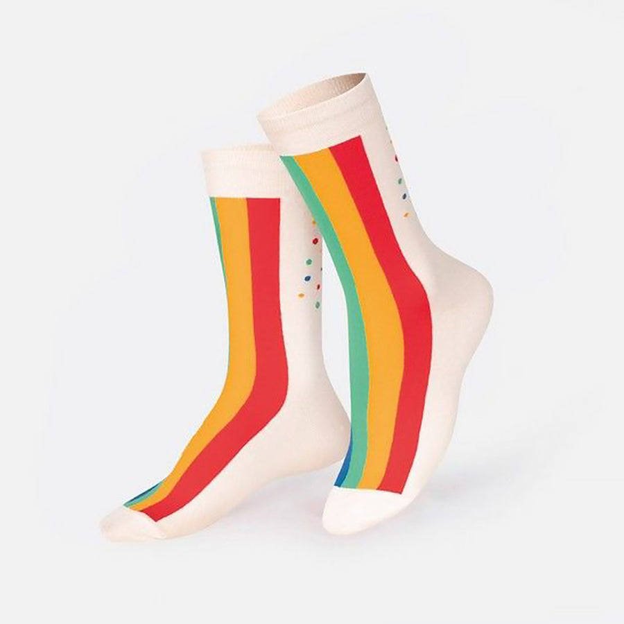 Chaussettes enfants avec motif Rainbow Cake coloré
