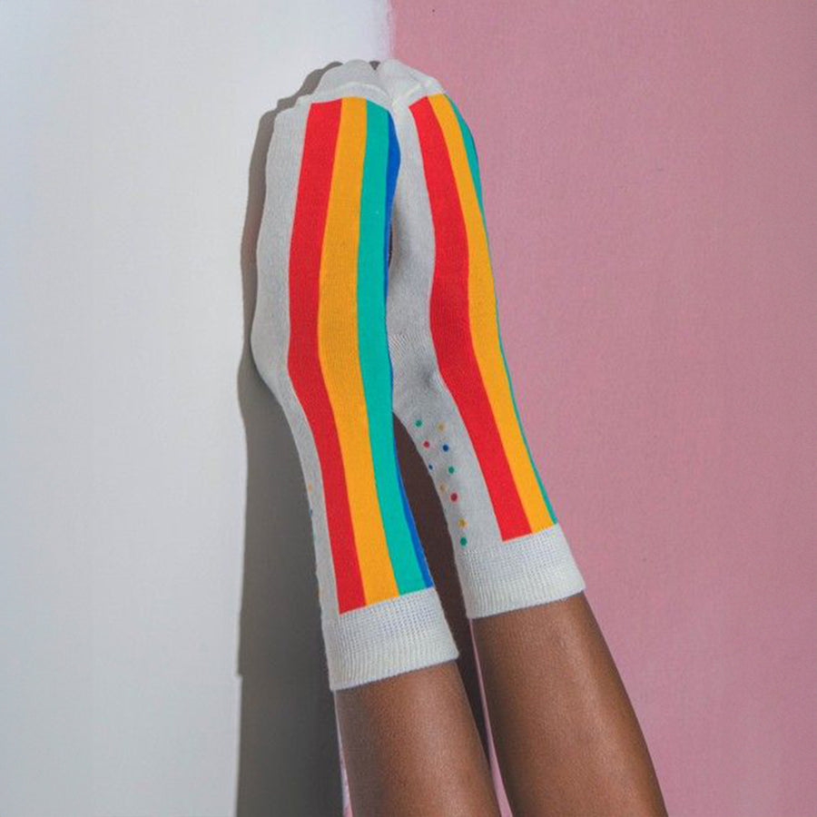 Chaussettes enfants avec motif Rainbow Cake coloré