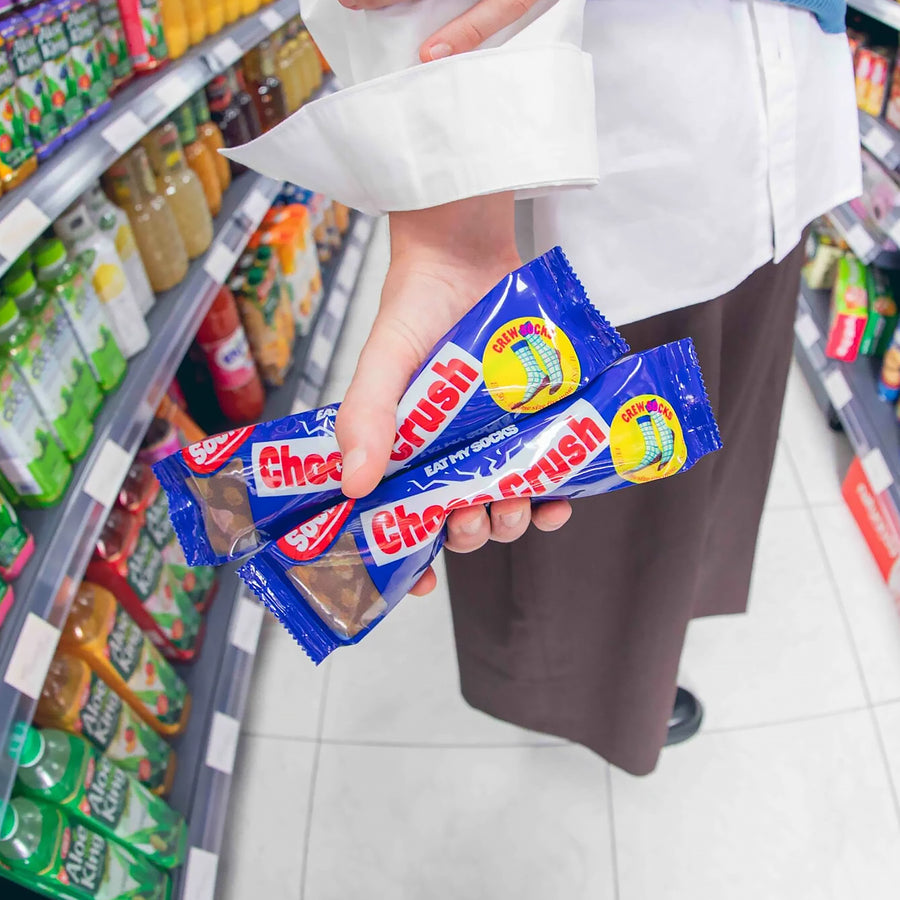 Chaussettes motif barre chocolatée avec texture réaliste