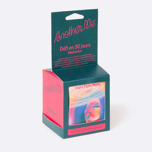 Couverture du défi méditation avec illustrations apaisantes.