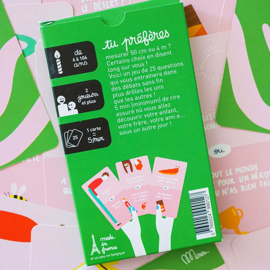 Couverture du jeu Dilemmes Absurdes avec illustrations colorées.