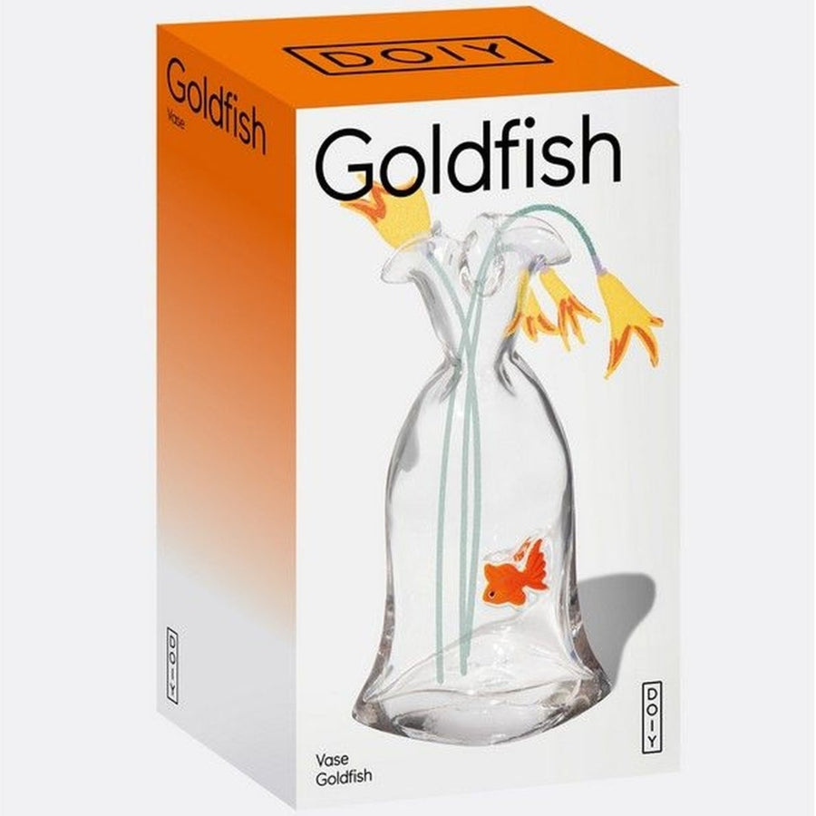 Vase en forme de poisson rouge avec texture brillante