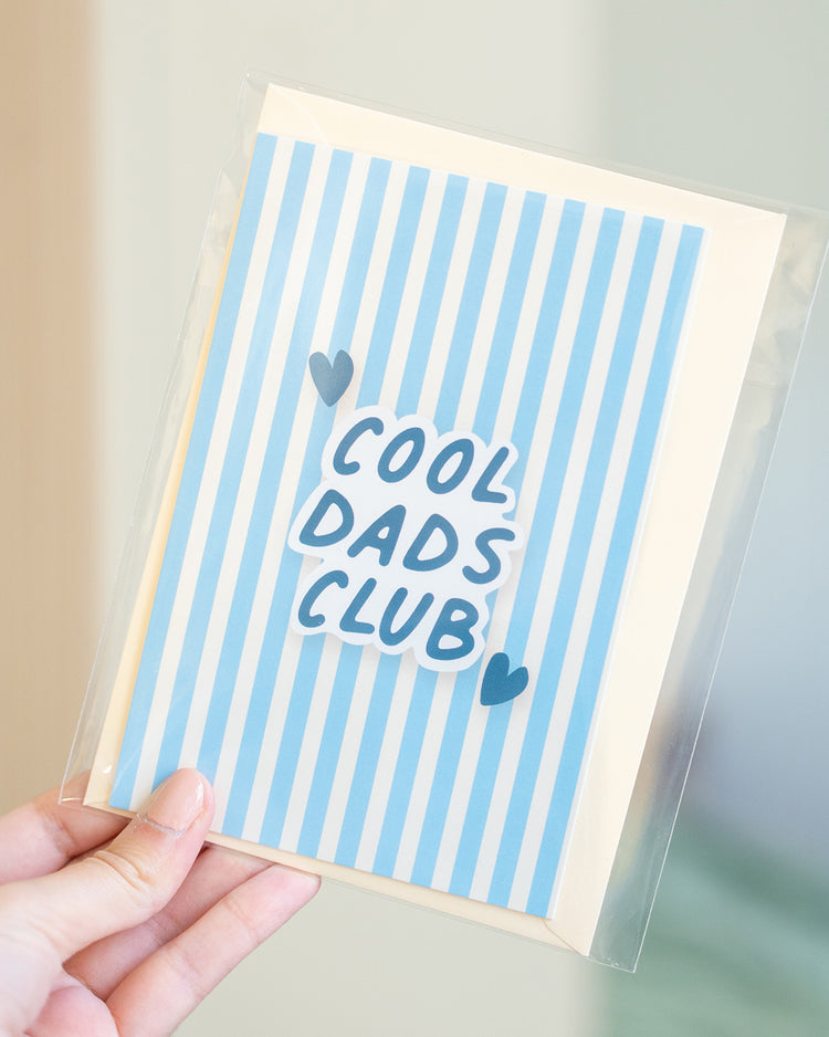 Carte de voeux Cool Dad Club avec enveloppe colorée