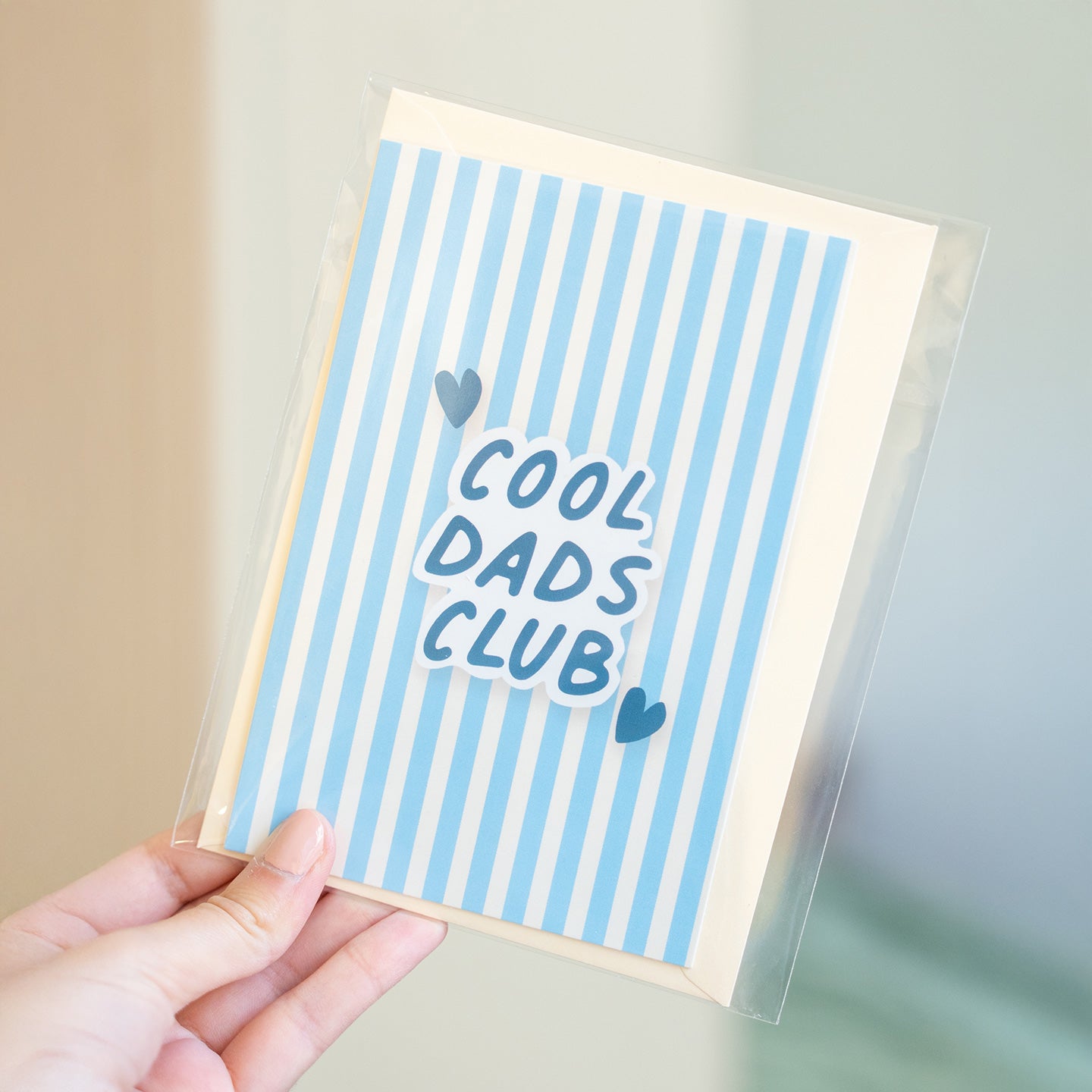 Carte de voeux Cool Dad Club avec enveloppe colorée