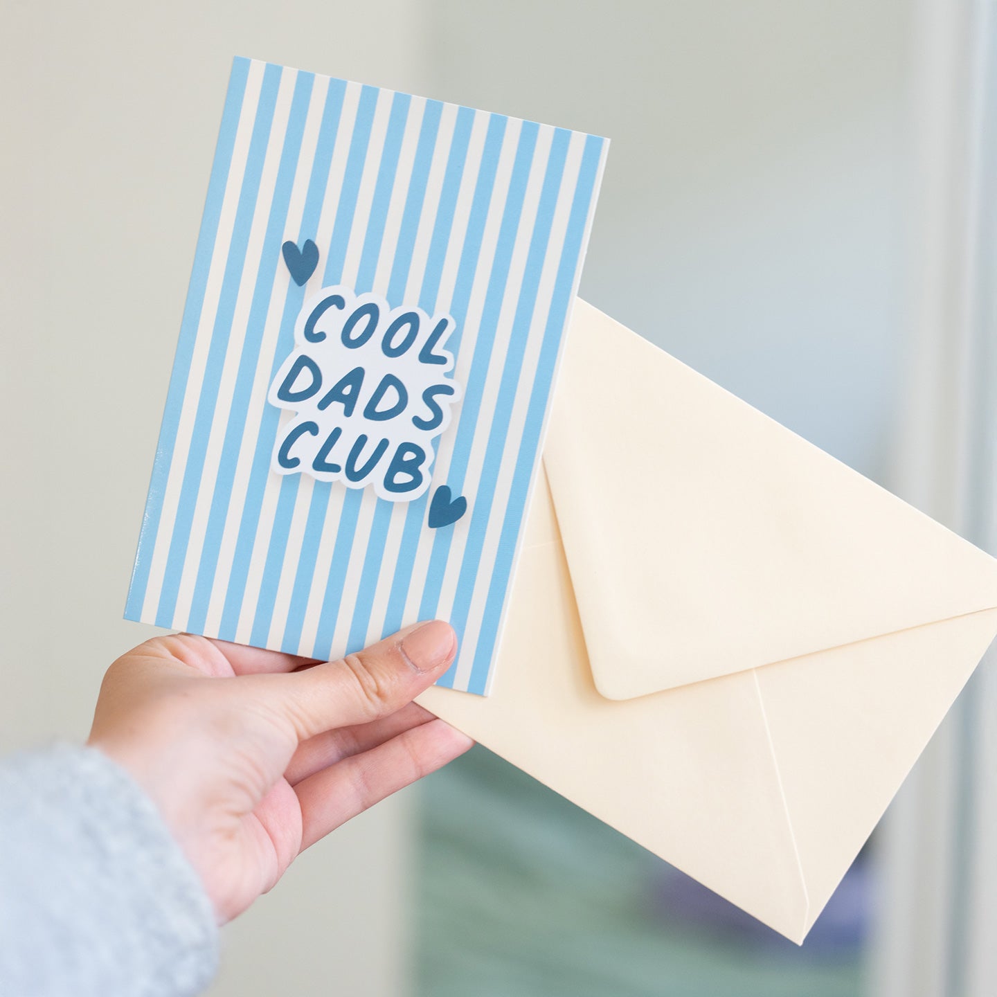 Carte de voeux Cool Dad Club avec enveloppe colorée