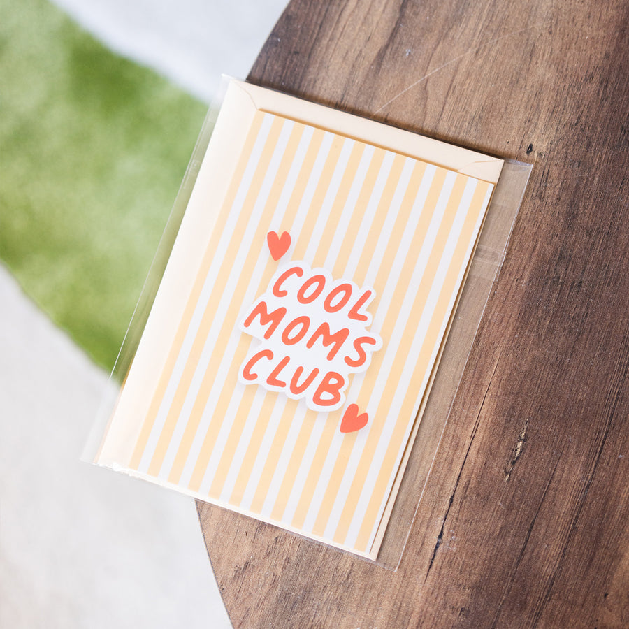 Carte de voeux Cool Mom Club avec enveloppe colorée