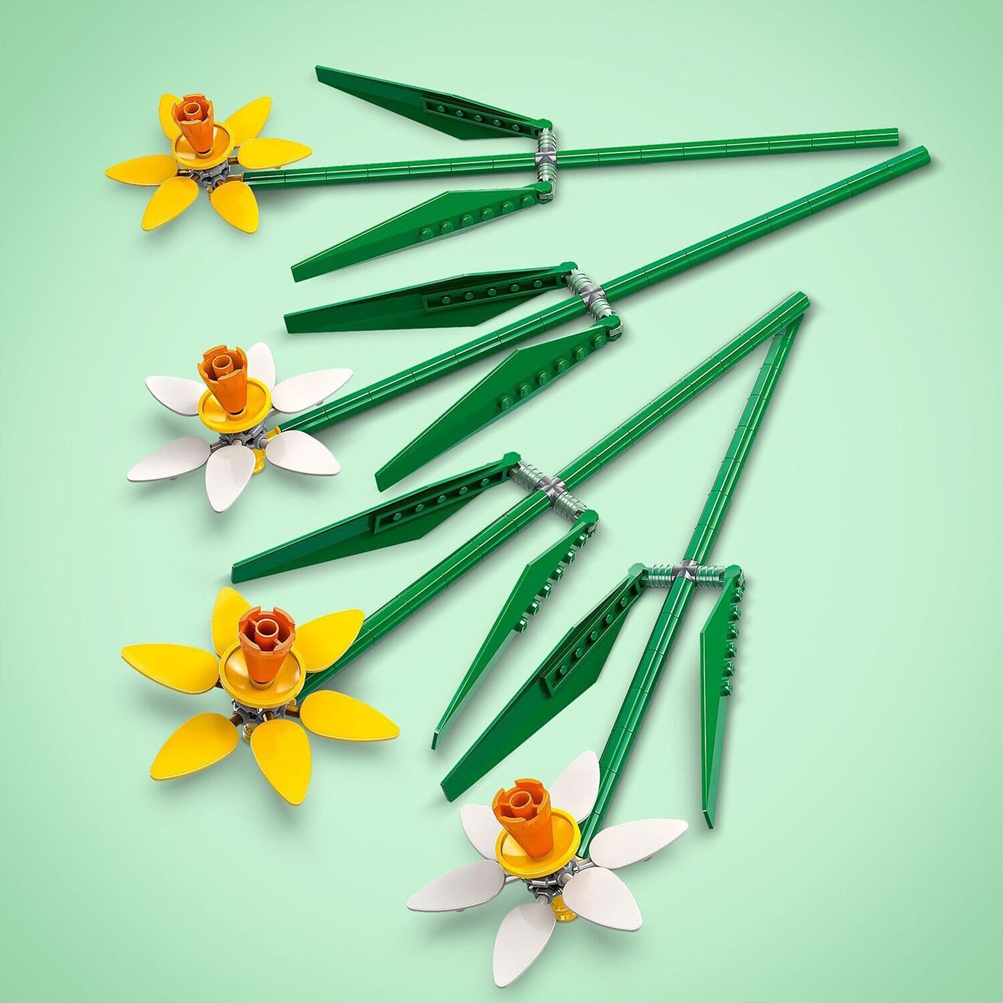Bouquet de jonquilles Lego avec détails en jaune vif