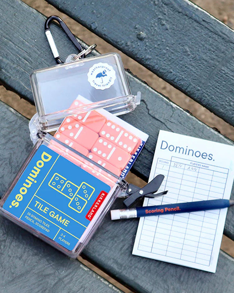 Boîtier de dominos étanche avec motif coloré pour l'été