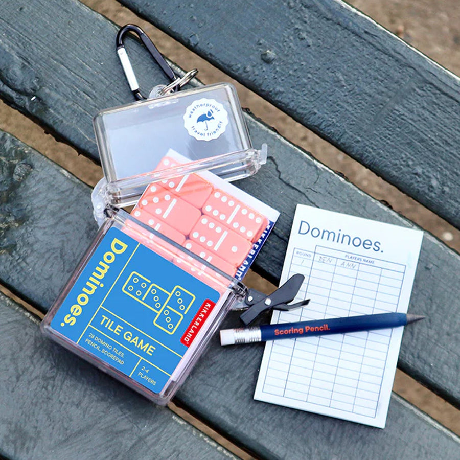 Boîtier de dominos étanche avec motif coloré pour l'été