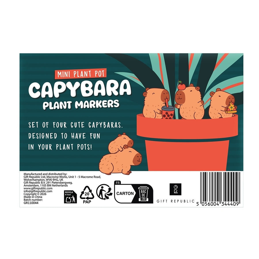 Planteur capybara avec système d'auto-arrosage, vue de face