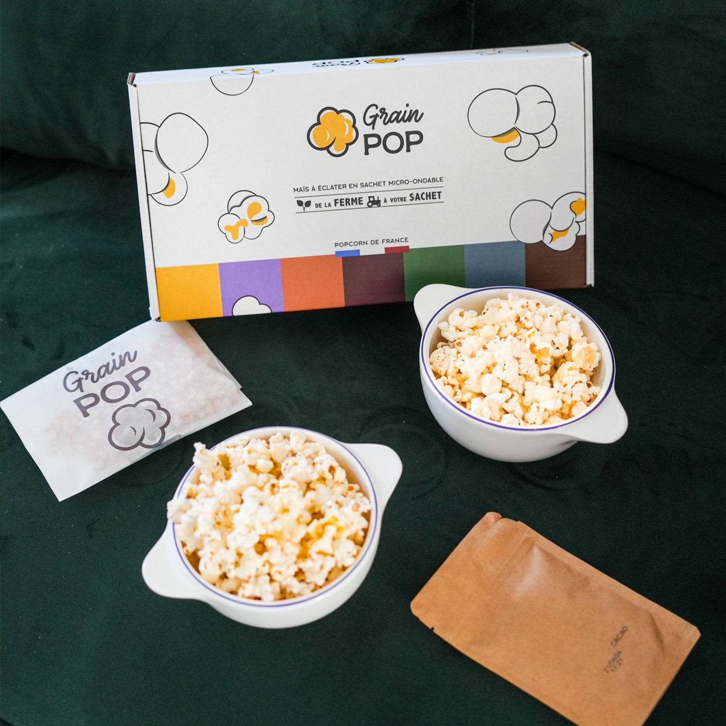 Box Popcorn Sucrée sans additif - Mieux que des fleurs